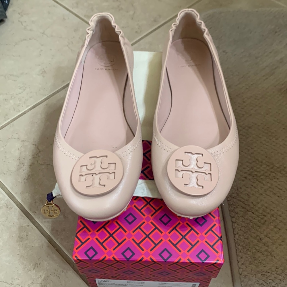 Tory Burch Womens Minnie Ballet Flats